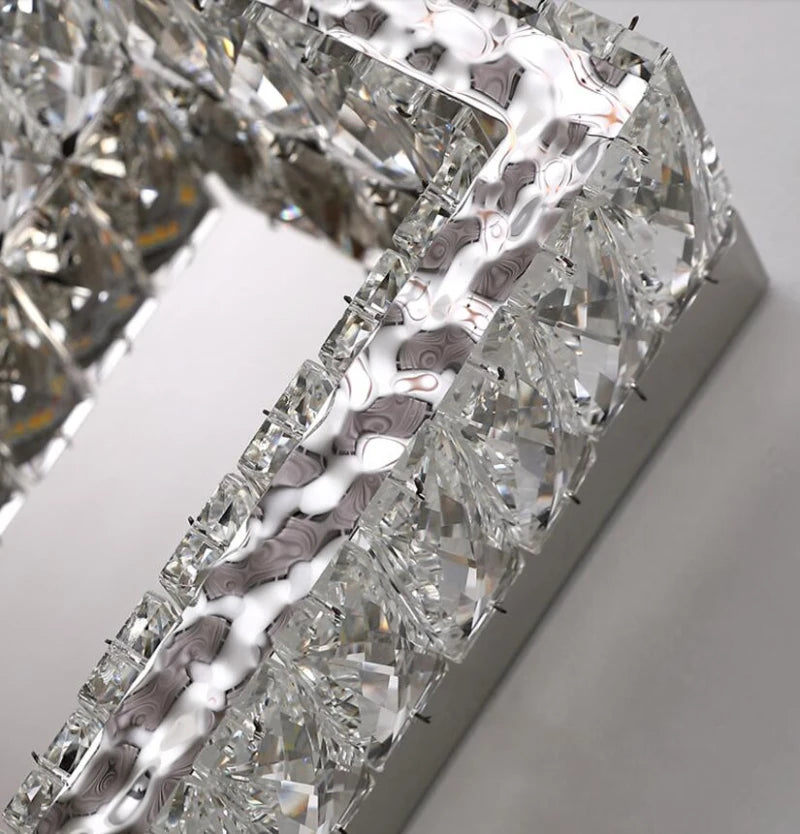 Luxury crystal wall lamp