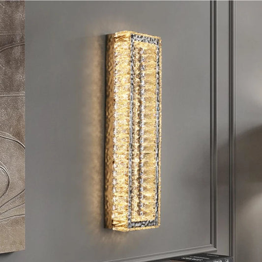 Luxury crystal wall lamp