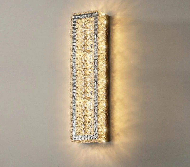 Luxury crystal wall lamp