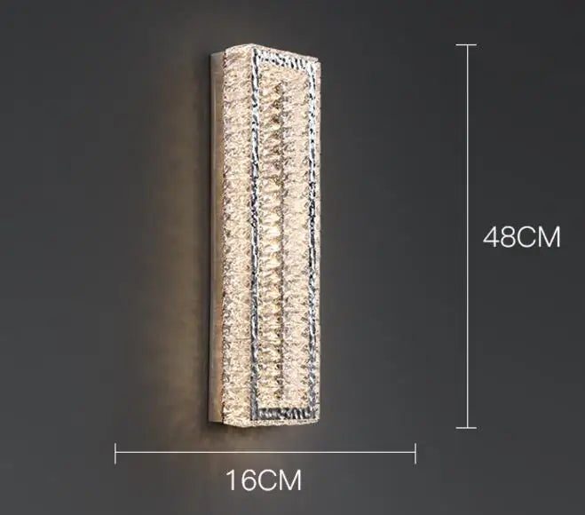 Luxury crystal wall lamp