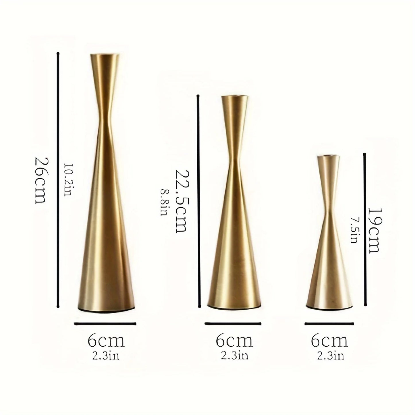 Elegance Trio Candlesticks