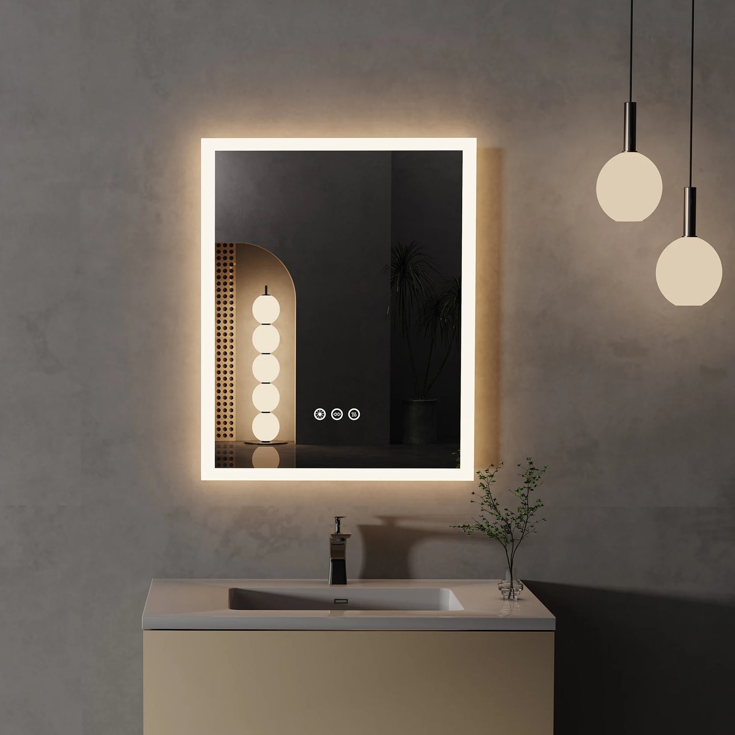 LED Rectangular Mirror