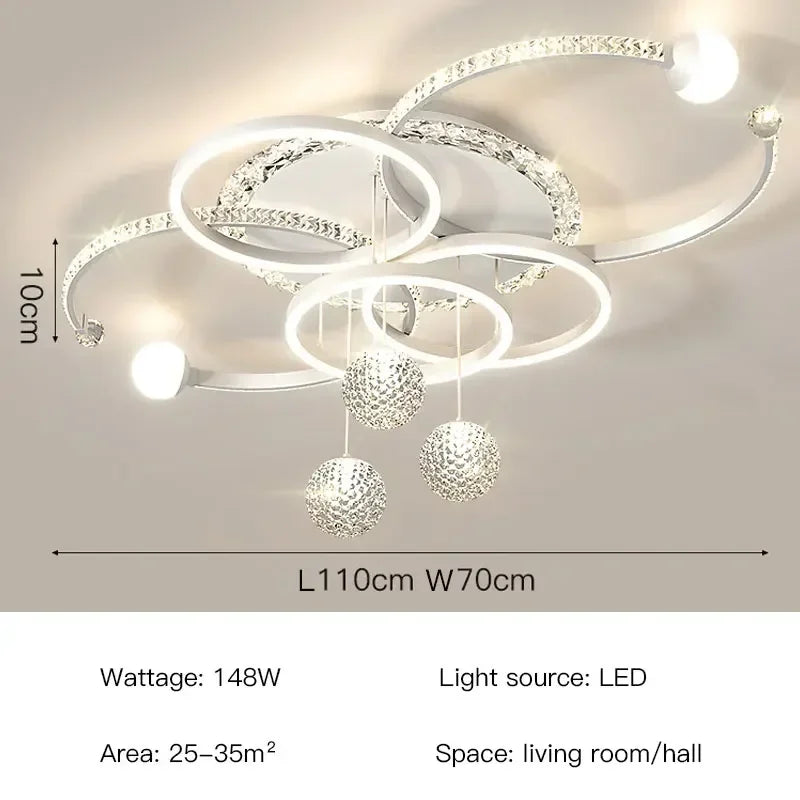 Modern Minimalist LED Ceiling Light Chandelier