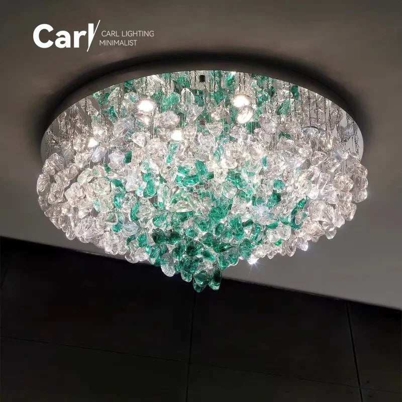 Modern Luxury Glass Crystal Chandelier