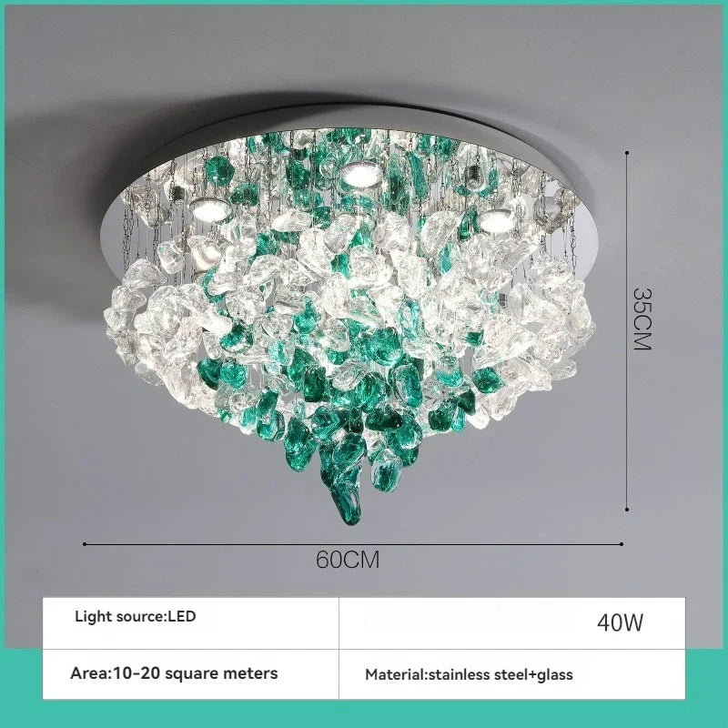 Modern Luxury Glass Crystal Chandelier