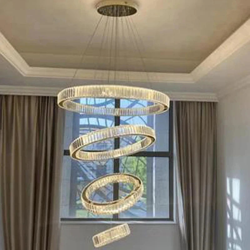 Modern European Crystal LED Chandelier