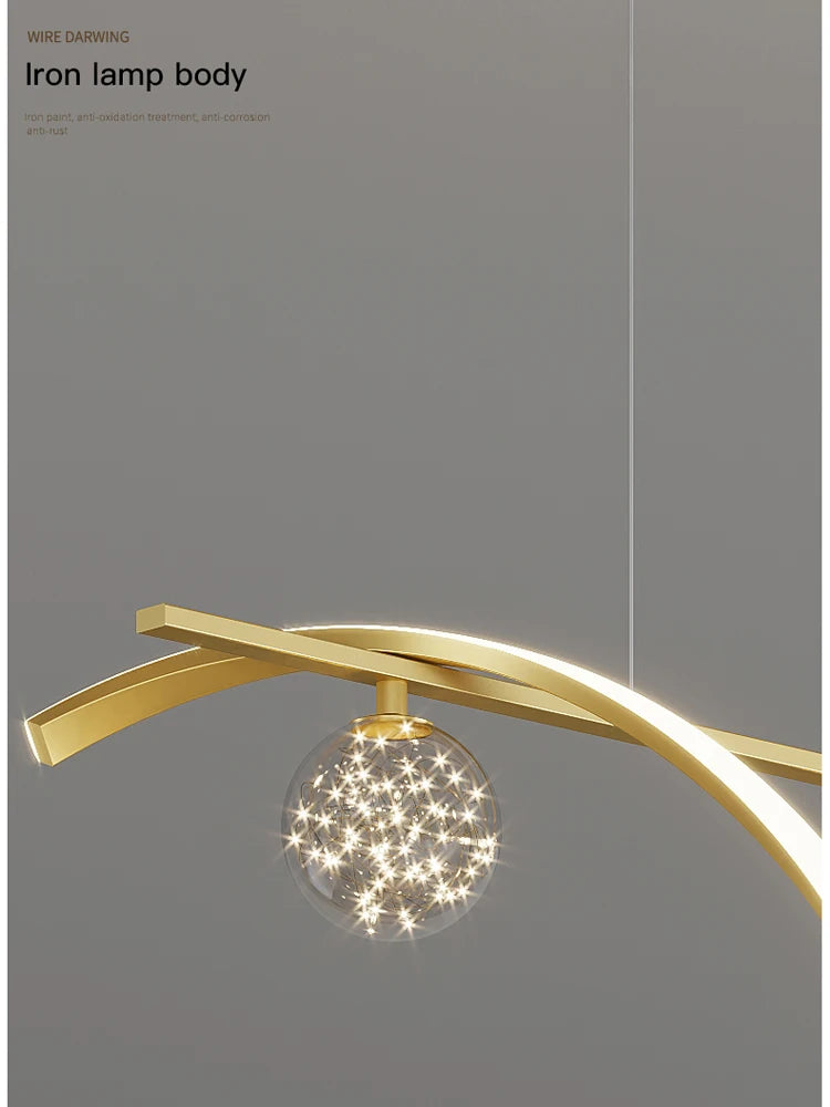 Modern Glass Ball Chandelier