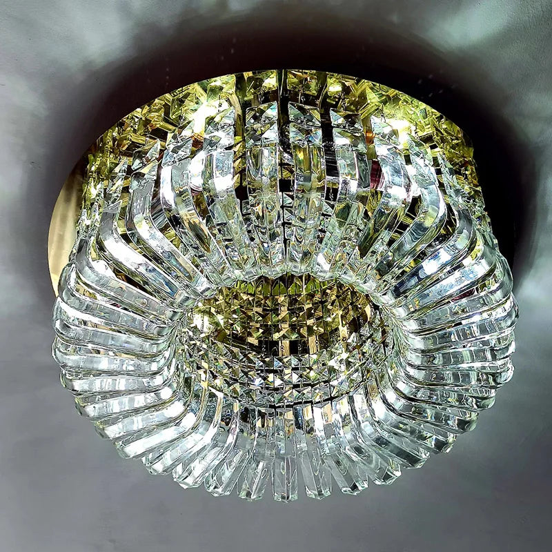 Luxury Modern Crystal Glass Round Ceiling Chandelier