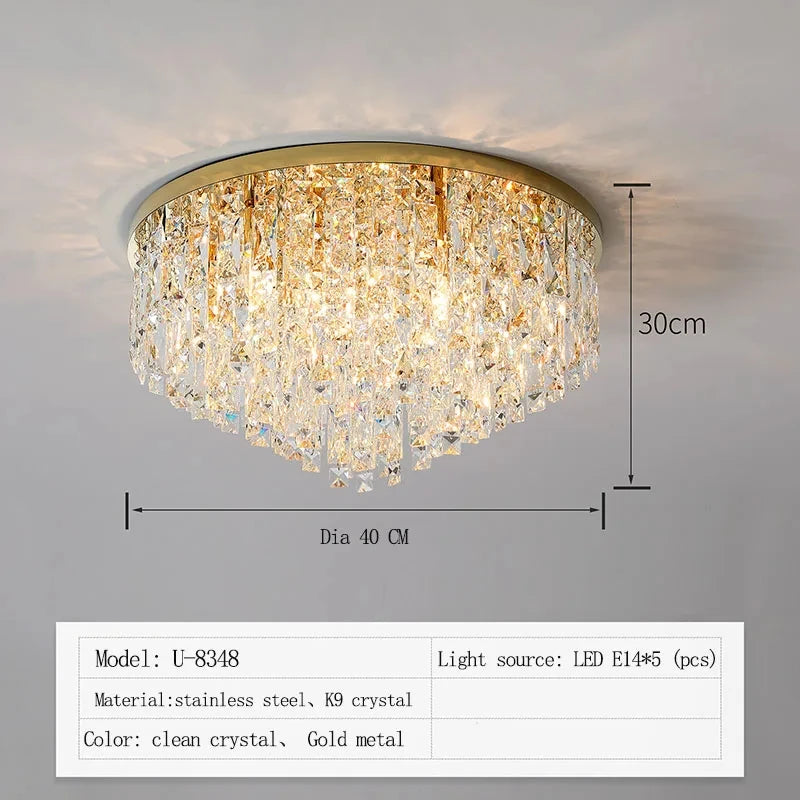 European Modern Crystal LED Chandelier