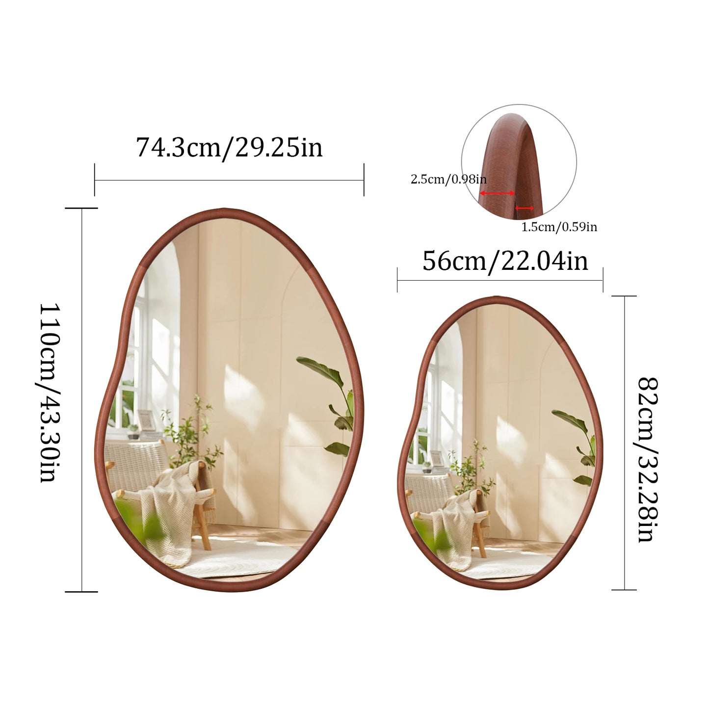 Irregular Wall Mirror