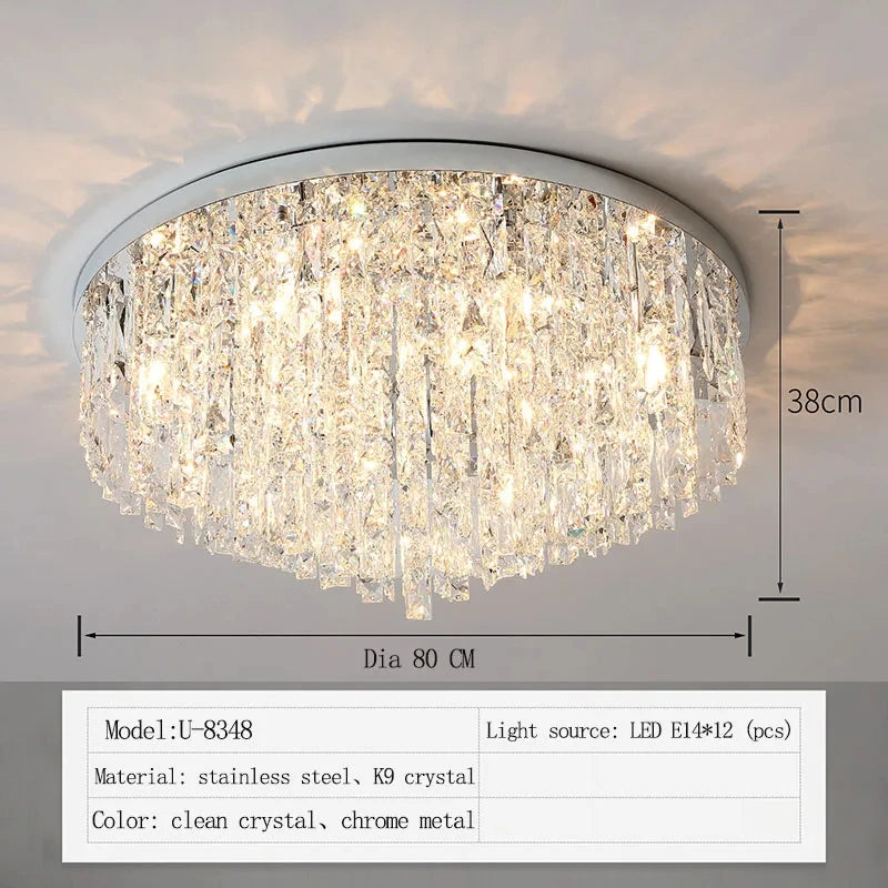 European Modern Crystal LED Chandelier