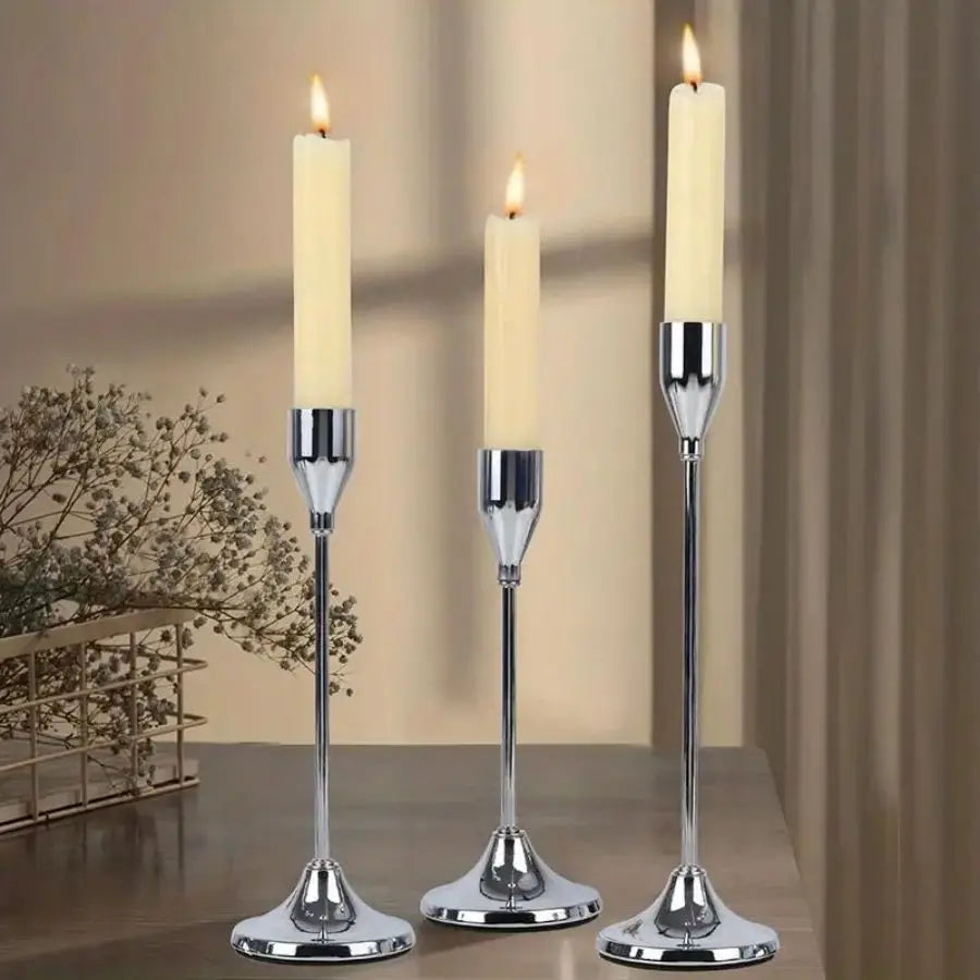 3PC Taper Candle Holders