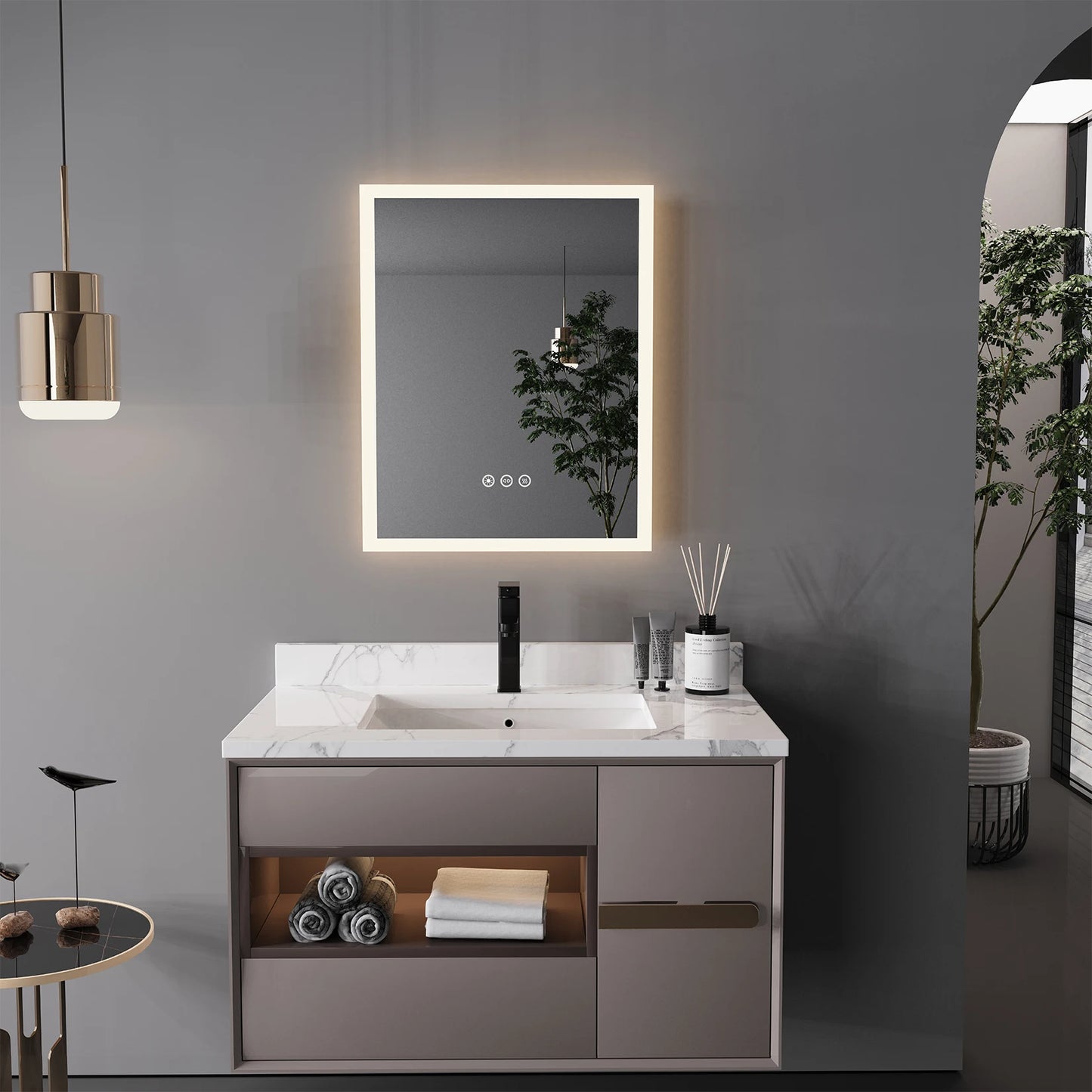 LED Rectangular Mirror