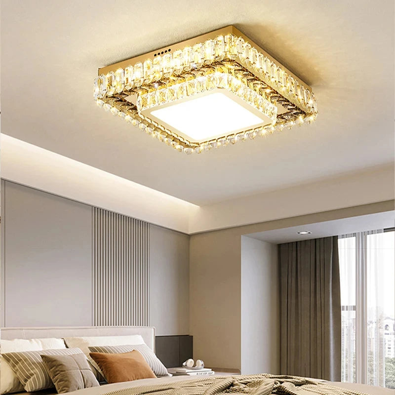 Modern European LED Crystal Ceiling Light