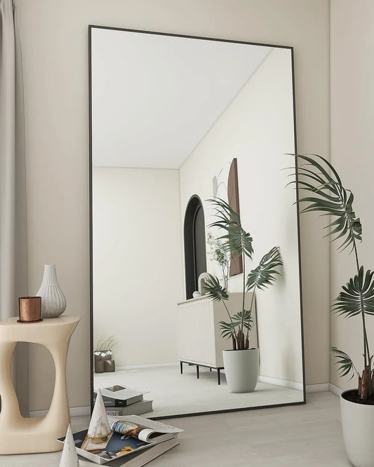 Rectangular Metal Frame Mirror