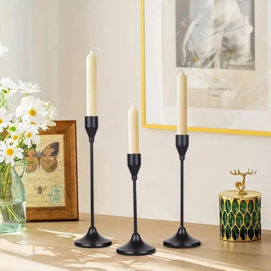 3PC Taper Candle Holders