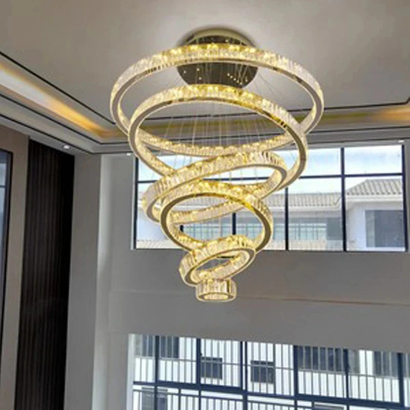 Modern European Crystal LED Chandelier