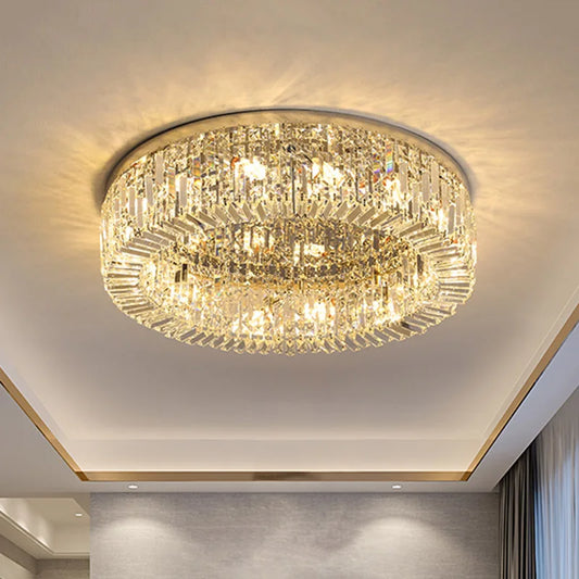 Luxury Modern Crystal Glass Round Ceiling Chandelier