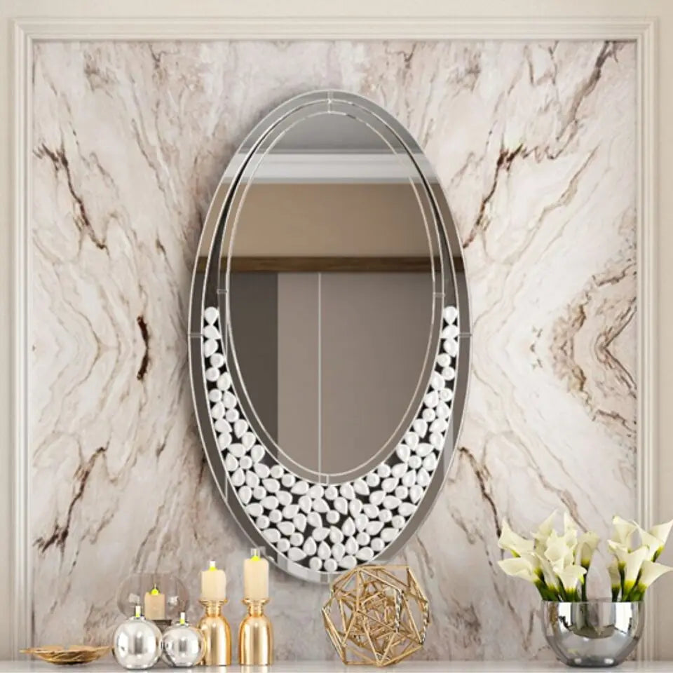 DELAT Dazzling Oval Decor Mirror