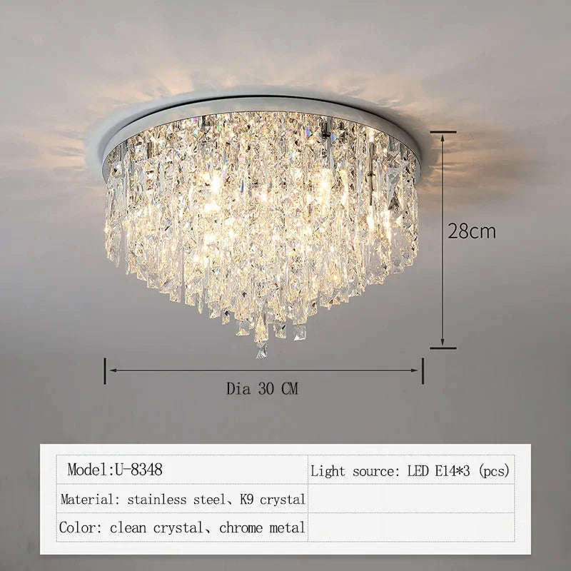 European Modern Crystal LED Chandelier