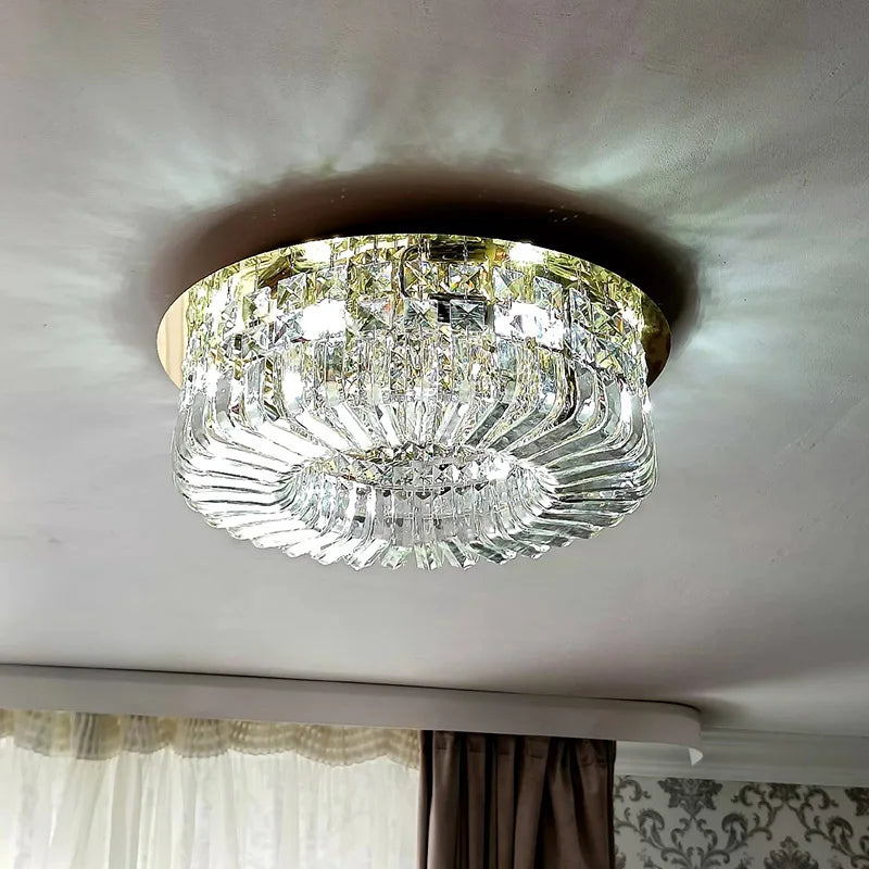 Luxury Modern Crystal Glass Round Ceiling Chandelier