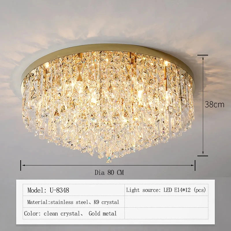 European Modern Crystal LED Chandelier