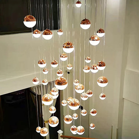 Globe Cascade ceiling chandelier