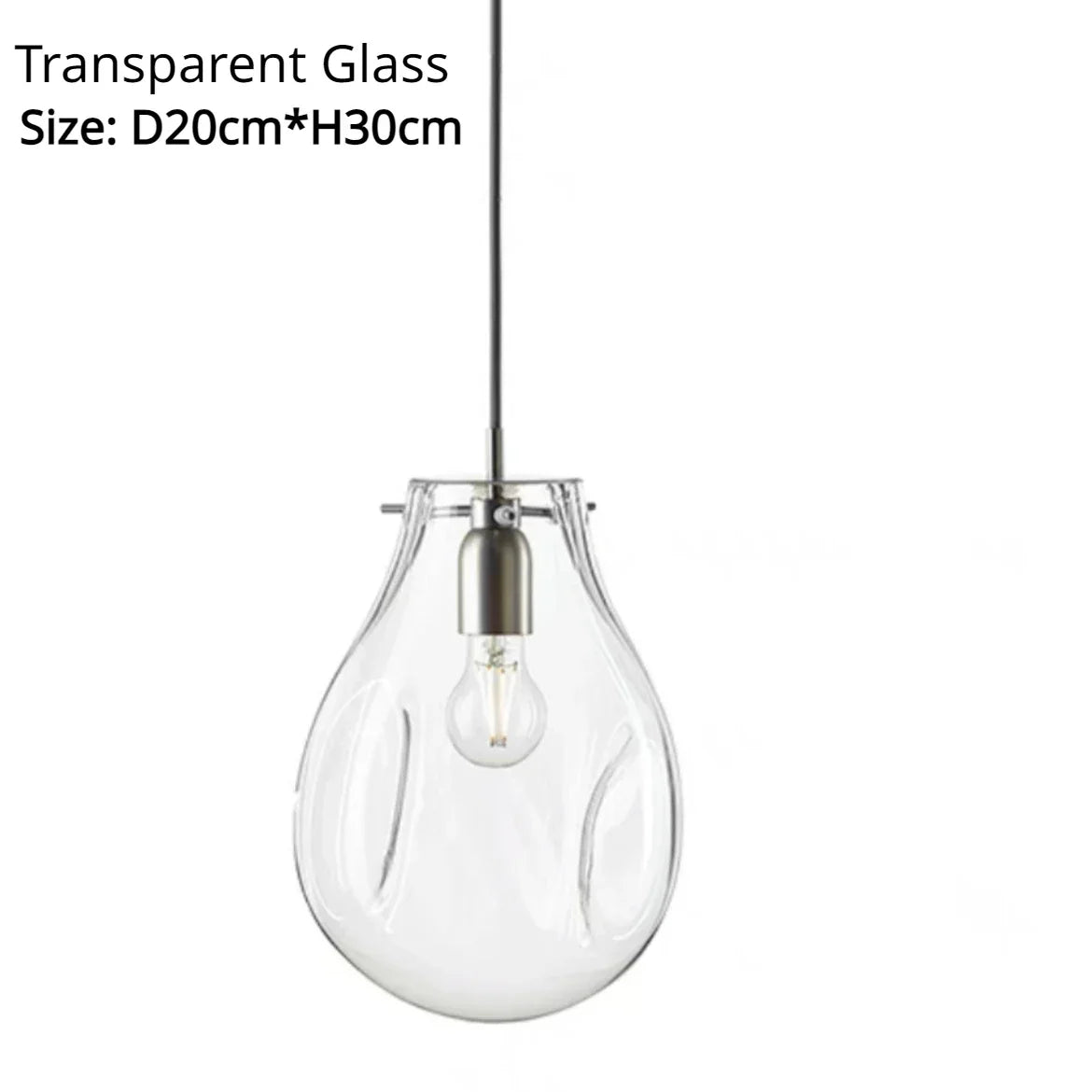 Modern Irregular Shape Glass Chandelier