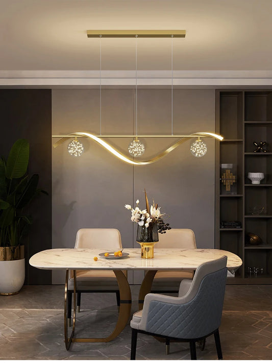 Modern Glass Ball Chandelier