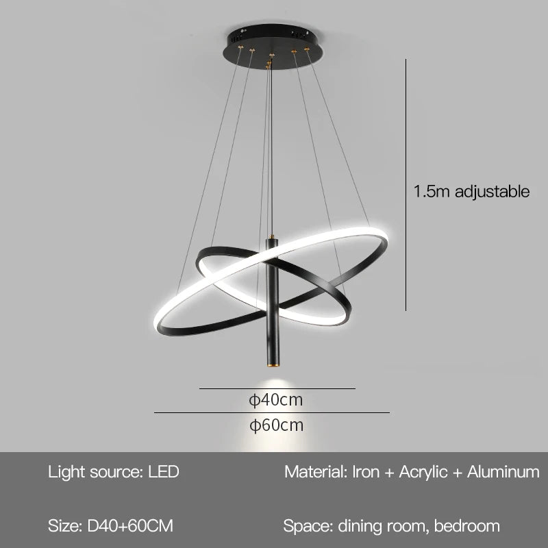 MMN Round LED Chandeliers