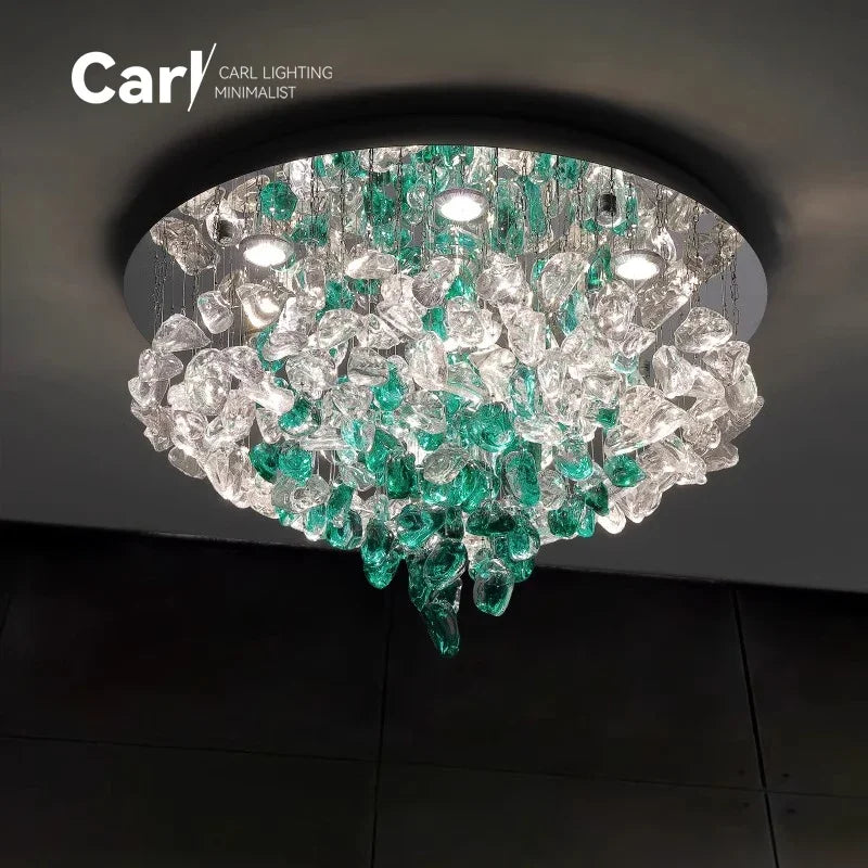 Modern Luxury Glass Crystal Chandelier