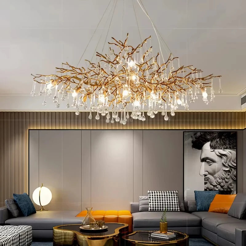 Retro Crystal LED Chandeliers