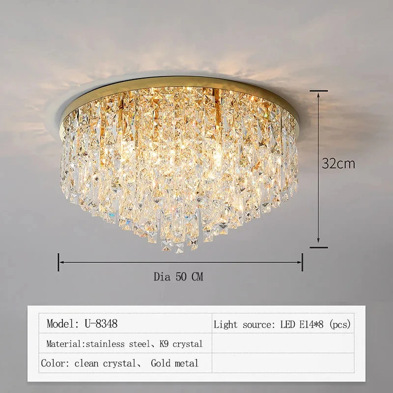 European Modern Crystal LED Chandelier