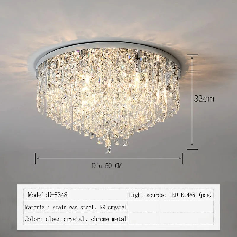 European Modern Crystal LED Chandelier