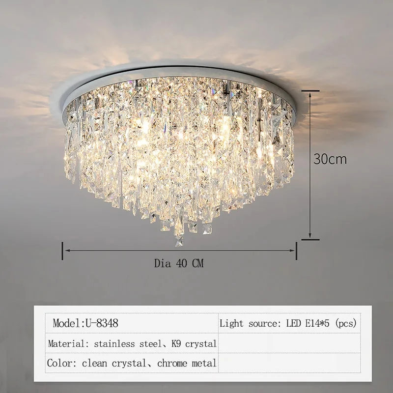 European Modern Crystal LED Chandelier